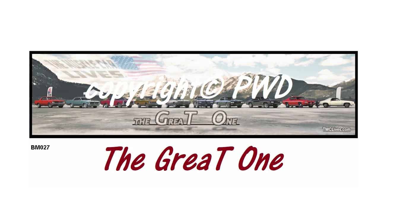 Tribute Series Bar Mat: 1964-73 GTO \"The GreaT One\"  (#27)